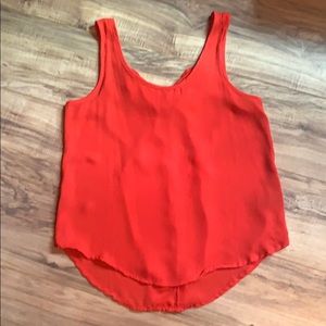 Burnt orange/red tank